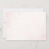 妖精の最初の誕生日の森のキノコ写真 招待状 (裏面)