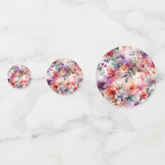 妖精の最初の誕生日の魅力花の水色 コンフェッティ (裏面)