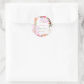 妖精の最初の誕生日パーティベビーガール ラウンドシール (バッグ)