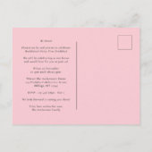 妖精の最初の誕生日パーティーの招待はがき インビテーションポストカード (裏面)