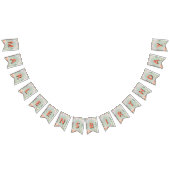 妖精の最初の誕生日森林水の色キノコ バンティングフラッグ (全)