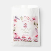 妖精の最初の誕生日魅惑の森のキノコ フェイバーバッグ (正面)