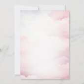 妖精の最初の誕生日魅惑の森のキノコ 招待状 (裏面)