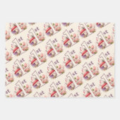 妖精の最初の誕生日魅惑の水の色の庭 ラッピングペーパーシート (正面2)