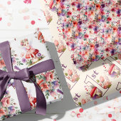 妖精の最初の誕生日魅惑の水の色の庭 ラッピングペーパーシート