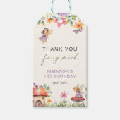 妖精の最初の誕生日魔法の森ありがとう ギフトタグ (正面)