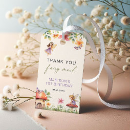 妖精の最初の誕生日魔法の森ありがとう ギフトタグ