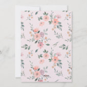 妖精の最初の誕生日1歳の誕生日招待状 シーズンカード (裏面)