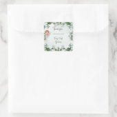 妖精の最初の魅惑されたウッドランド1stありがとう スクエアシール (バッグ)