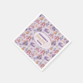 妖精の最初の魔法のウッドランド1歳の誕生日 スタンダードカクテルナプキン (角)