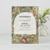 妖精の最初の1歳の誕生日に魅了された森 招待状 (スタンド正面)