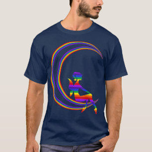 妖精の最近の月の芸術は月にあなたを愛する Tシャツ