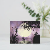 妖精の月に照らされた池はがき ポストカード (スタンド正面)