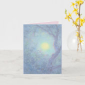 妖精の月のグリーティングカード カード (黄色い花)