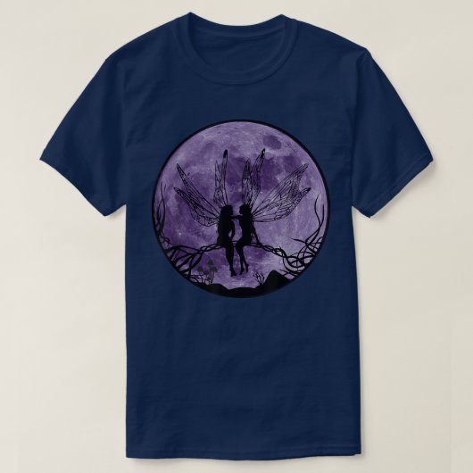 妖精の月光，神秘的，魔法，妖精，ウサギ Tシャツ (デザイン正面)