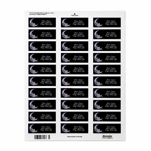 妖精の月 ラベル (フルシート)