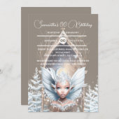 妖精の月　冬の女王　魔法のポータル　魅惑されて 招待状 (正面/裏面)