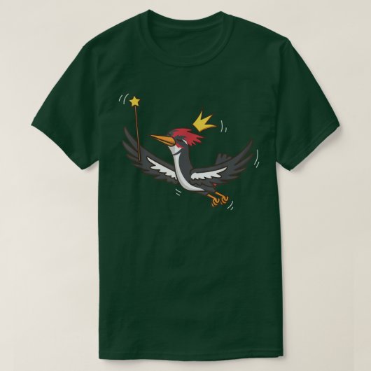 妖精の木ペッカー野生動物神秘的な鳥の妖精の愛 Tシャツ (デザイン正面)