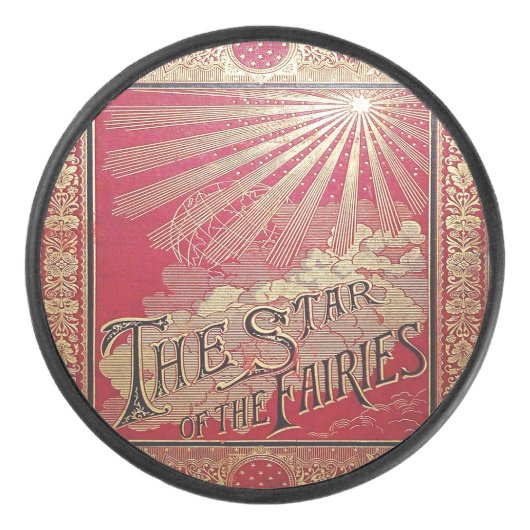 妖精の本の表紙の星に落ちる アイスホッケーパック (正面)