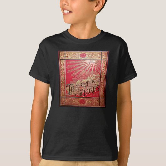 妖精の本の表紙の星に落ちる Tシャツ (正面)