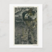 妖精の村と住居の逆転した景観 ポストカード (正面)