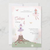 妖精の森のエンジェルバースデーパーティー 招待状 (正面)