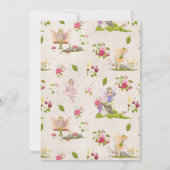 妖精の森のベビージェンダーがシャワーを明かす 招待状 (裏面)