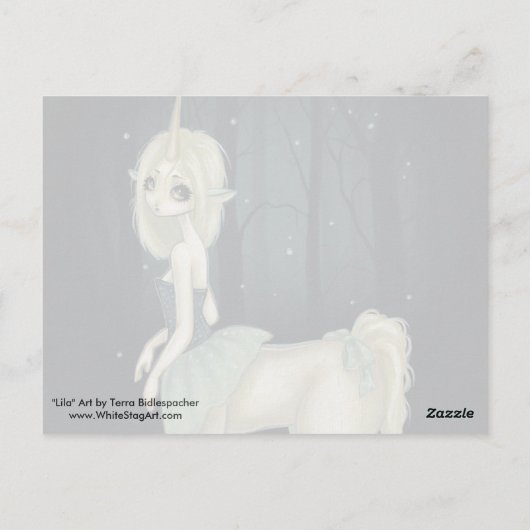 妖精の森のポストカード ポストカード (裏面)