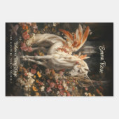 妖精の森のユニコーンホースフェアリーランド童話 ラッピングペーパーシート (正面2)