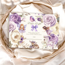 妖精の森の女の子の赤ちゃんシャワーおむつラッフル