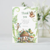妖精の森の庭男女兼用1歳の誕生日 サンキューカード (スタンド正面)