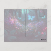 妖精の森魔法フローラお洒落ー ポストカード (裏面)