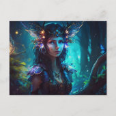 妖精の森魔法フローラお洒落ー ポストカード (正面)
