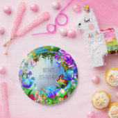 妖精の森　魔法の誕生日パーティー ペーパープレート (パーティー)