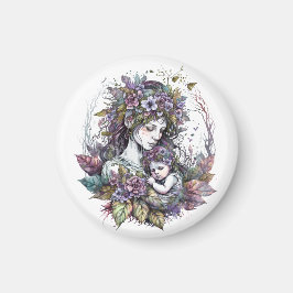 妖精の母と子の磁石 マグネット