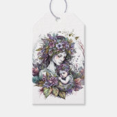 妖精の母と子 ギフトタグ (正面)