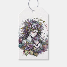 妖精の母と子 ギフトタグ