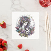 妖精の母と子 スタンダードカクテルナプキン (インサイチュ)