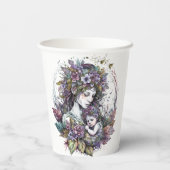 妖精の母と子 紙コップ (裏面)