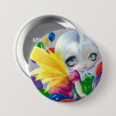 "妖精の気球"ボタン 缶バッジ (正面&裏面)