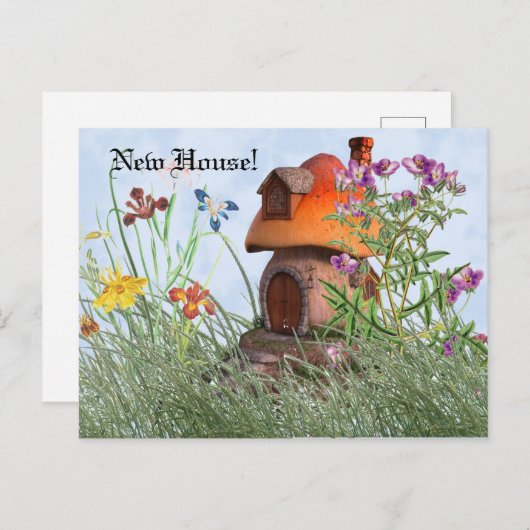 妖精の物語コテージとフラワーズニューハウス ポストカード (正面/裏面)