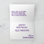 妖精の物語ドラゴンウィッチキャッスルキバリー カード (内部)