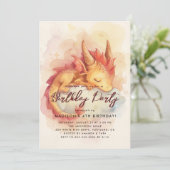 妖精の物語ベビードラゴンバースデーパーティー 招待状 (スタンド正面)