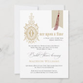 妖精の物語本を一度にブライダルシャワー 招待状 (正面)