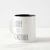 妖精の犬の母親 ツートーンマグカップ (正面左)