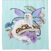 妖精の猫 シャワーカーテン (正面)