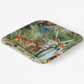 妖精の王と女王の到来 ペーパープレート (傾斜あり)