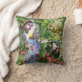 妖精の王国の森の夢の国のファンタジーの物語 クッション (ブランケット)