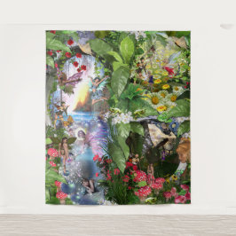 妖精の王国の森の夢の国のファンタジーの物語 タペストリー