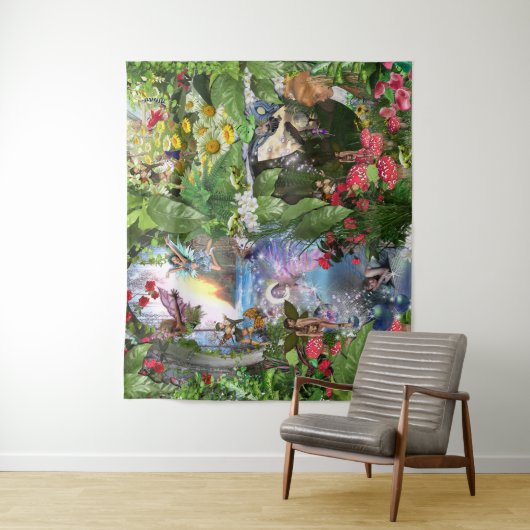 妖精の王国の森の夢の国のファンタジーの物語 タペストリー (インサイチュ)